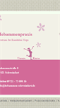 Mobile Screenshot of hebammen-schweinfurt.de